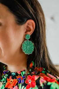 The Andi flower Drop earrings