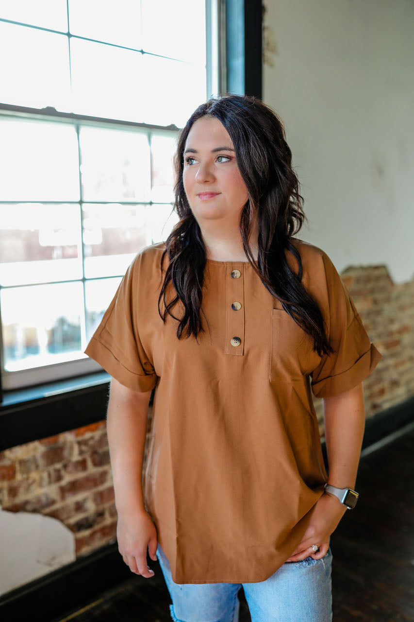 The Relaxed Button Tee