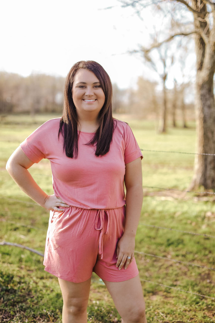 Dusty Rose Romper