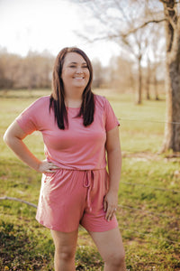 Dusty Rose Romper