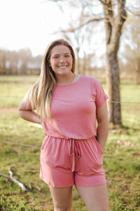 Dusty Rose Romper